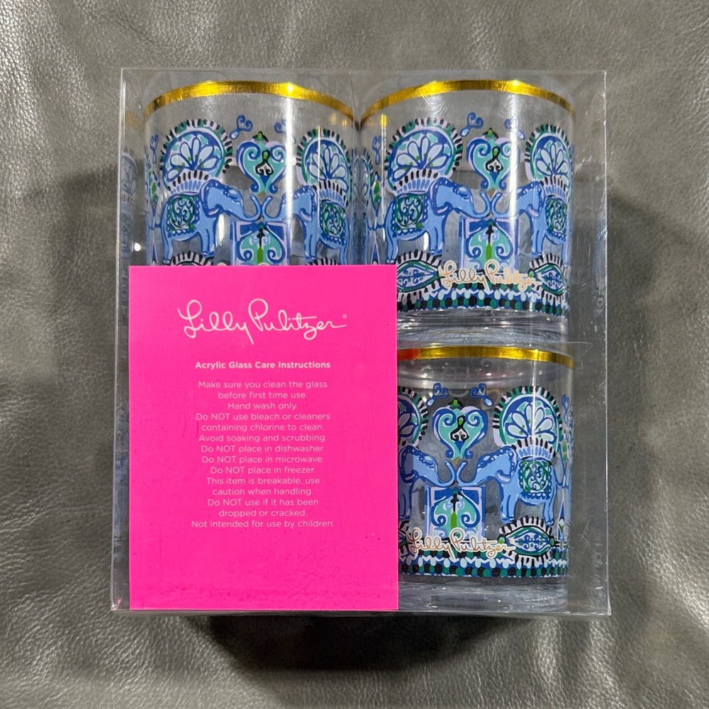 Lilly Pulitzer drinking glasses
